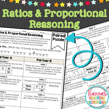 Preview of Ratios and Proportional Relationships Activity