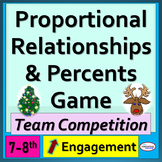 Ratios, Proportions and Percent Problems Game - Christmas 