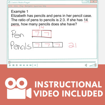 Tape Diagrams for Understanding Ratios & Proportional Relationships: 6th  Grade Math CCSS.6.RP.A.3a