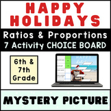 6th 7th Grade ⭐ Ratios & Proportions ⭐ CHRISTMAS Digital A