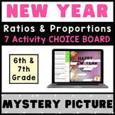 6th 7th Grade ⭐ Ratios & Proportions ⭐ NEW YEARS Digital A