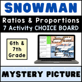 6th 7th Grade ⭐ Ratios & Proportions ⭐ SNOWMAN Digital Act