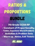 Ratios & Proportions (Constant of Proportionality) Bundle