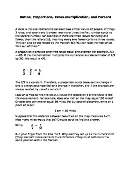 Ratios, Proportions, Cross-multiplication, and Percent | TPT