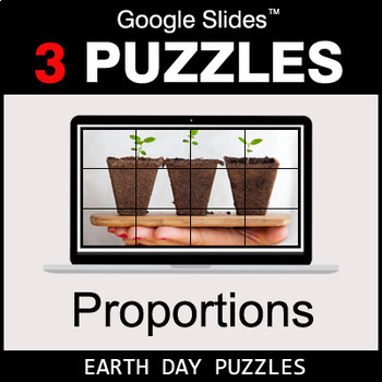 Preview of Ratios & Proportions - Google Slides - Earth Day Puzzles