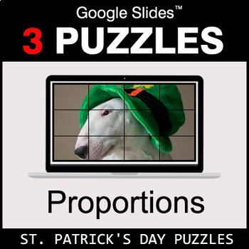 Preview of Ratios & Proportions - Google Slides - St. Patrick's Day Puzzles