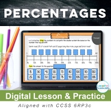 Ratios & Proportions Percentages Digital Lesson 6RP3c Doub