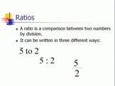 Ratios, Proportions, and Percents