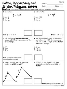 Similarity And Proportions Worksheet Answers - Escolagersonalvesgui