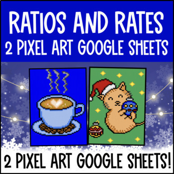Preview of Ratios & Rates Digital Pixel Art | Equivalent Ratios & Ratio Tables Google