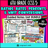Ratios, Rates, Percents, Measurement Units Guided Notes BU