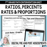 Ratios, Rates, Proportions and Percent 7th Grade Math Inte