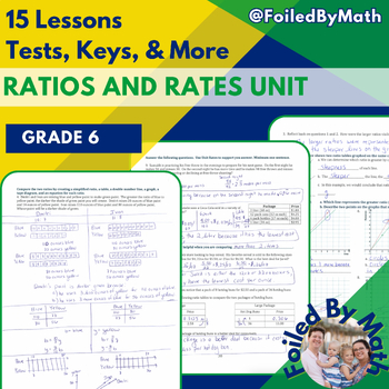 Preview of Ratios & Rates Unit (Grade 6)
