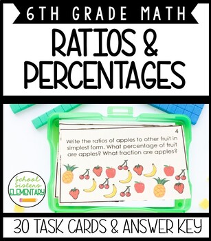 Preview of Ratios and Percentages Task Cards