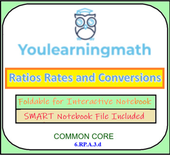 Preview of Ratios Rates and Conversions - Foldable for Interactive Notebook - INB