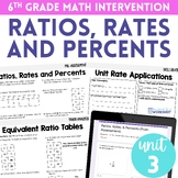 Ratios, Rates and Percents 6th Grade Intervention Unit
