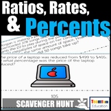 Ratios, Rates, and Percents Scavenger Hunt