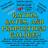 Ratios, Rates, and Proportions Galore