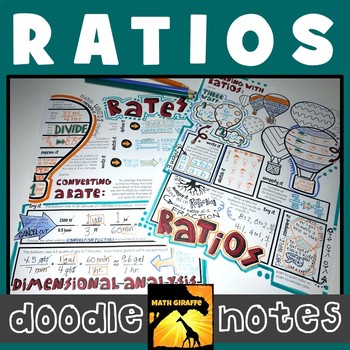 Preview of Ratios and Rates Doodle Notes
