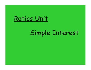 Preview of Ratios: Simple Interest Lesson Video