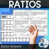 Ratios Station Solutions Board Game TEKS 6.4b CCSS 6.RP.3 