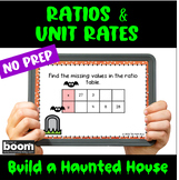 Ratios & Unit Rates: Build a Haunted House BOOM Cards Grade 6