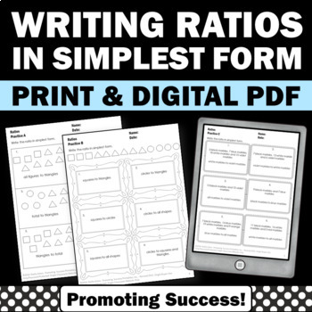 ratios worksheets 6th grade math review quiz digital activities tpt