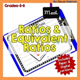 Ratios and Equivalent Ratios Task Cards and Mini Lesson | 