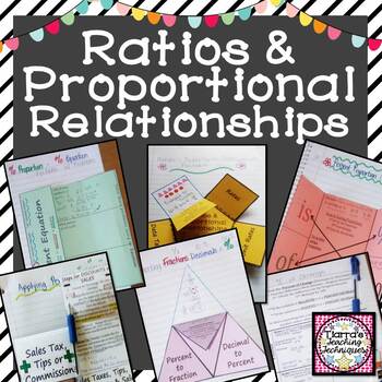 Preview of Ratios and Proportional Relationships Foldable Bundle