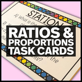 Ratios and Proportional Relationships Task Cards - 6.RP, 7