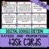 Ratios and Proportional Relationships Task Cards | Digital