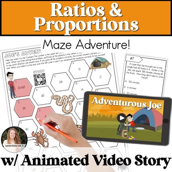 Preview of Ratios and Proportions Activity for Proportional Relationships | Adventurous Joe