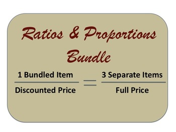 Preview of Ratios and Proportions Bundle
