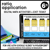 Ratios and Proportions Digital Math Activity | 6th Grade G
