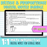 Ratios, Rates, Proportions & Percents Digital Notes 7th Gr