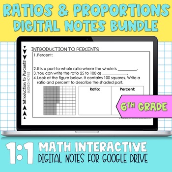 Preview of Ratios and Proportions Digital Notes