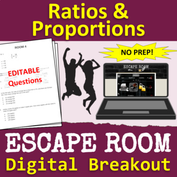 Preview of Ratios and Proportions ESCAPE ROOM - Digital Breakout