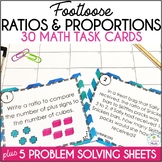 Ratios and Proportions Footloose Math Task Cards Activity 