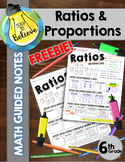 Ratios and Proportions - Math Guided Notes/Interactive Notes