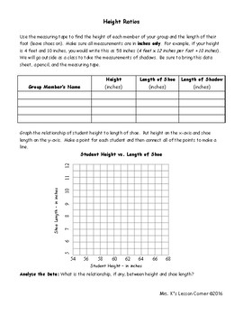Preview of Ratios and Proportions Measuring Activity