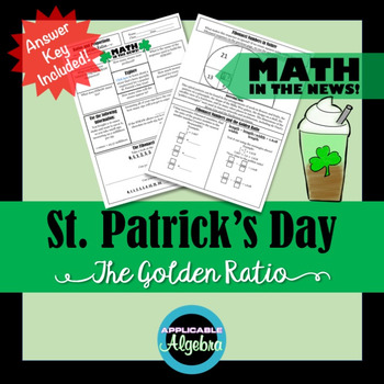 Preview of Ratios and Proportions - The Golden Ratio - St. Patrick's Day - Math in the News