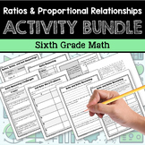 Ratios and Rates 6th Grade Math Activity Bundle & Guided N