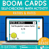 Ratios and Rates Boom Cards | 6th Grade Math Review Test P