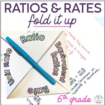 Preview of Ratios and Rates Fold It Up