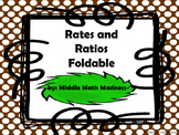 Ratios and Rates Foldable