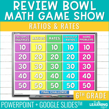 Preview of Ratios and Rates Game Show | 6th Grade Math Review Test Prep Activity