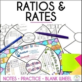 Ratios and Rates Notes Math Doodle Wheel