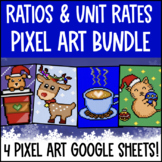 Ratios and Unit Rates Digital Pixel Art BUNDLE | Equivalen