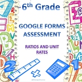 6th Grade Ratios and Unit Rates Google Forms Assessment