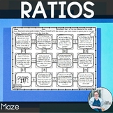 Ratios in Real Maze TEKS 6.4b CCSS 6.RP.3 Math Game